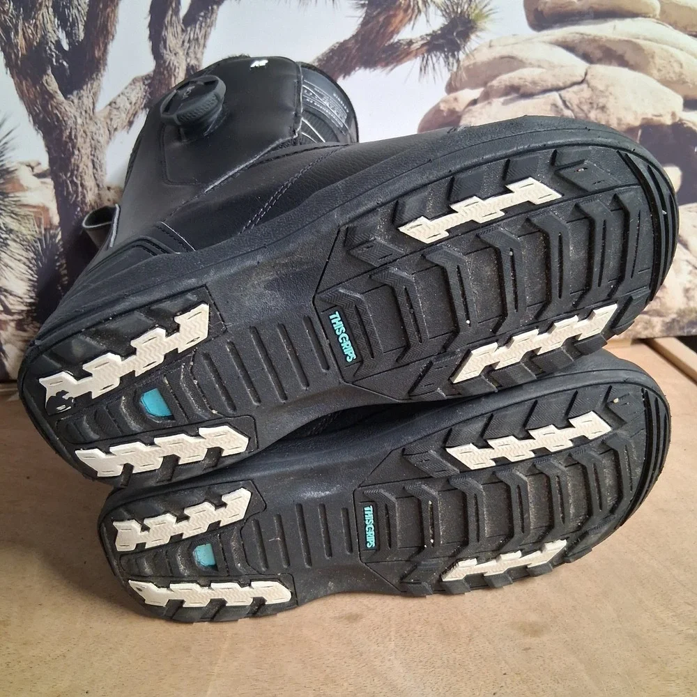 K2 Kinsley Women Black Snowboard Boots Dual BOA Intuition Sz 6.5